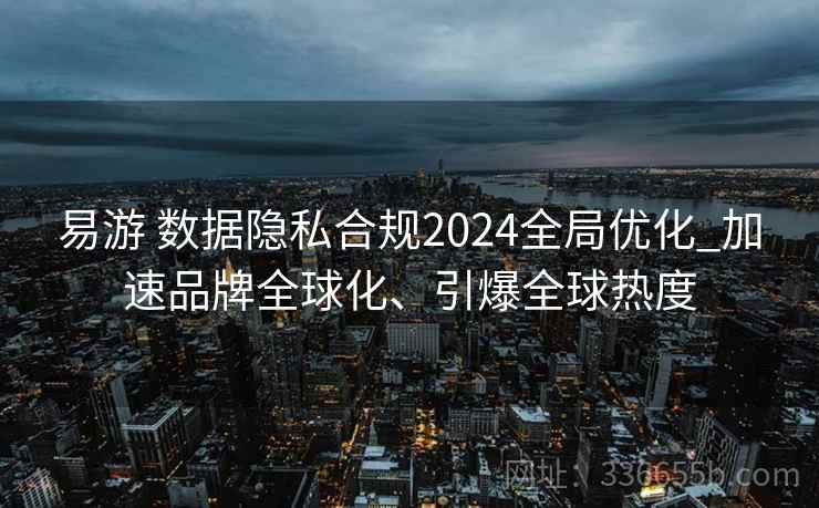 易游 数据隐私合规2024全局优化_加速品牌全球化、引爆全球热度