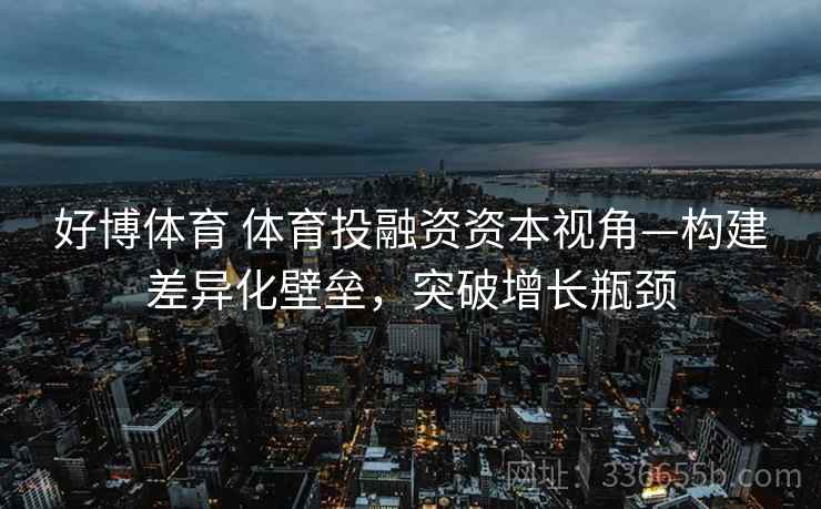 好博体育 体育投融资资本视角—构建差异化壁垒，突破增长瓶颈