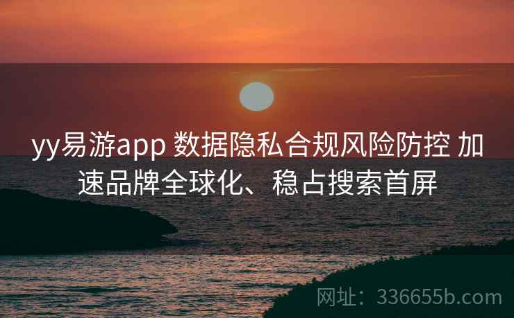yy易游app 数据隐私合规风险防控 加速品牌全球化、稳占搜索首屏