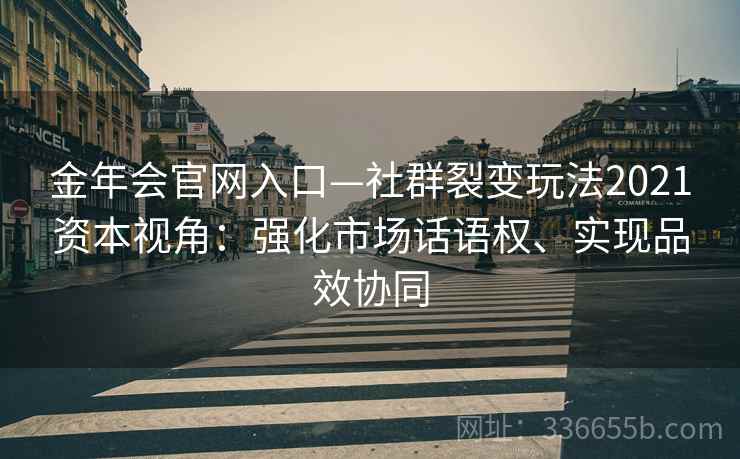 金年会官网入口—社群裂变玩法2021资本视角：强化市场话语权、实现品效协同